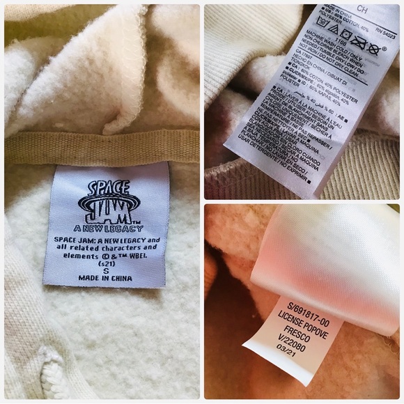 Space Jam A New Legacy Looney Tunes Graphic Print Hoodie - Size Small - Picture 8 of 16